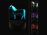 Stout Criollo Horse 3D Illusion LED Night Light Sign Nightstand Desk Lamp