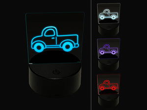 Cute Truck 3D Illusion LED Night Light Sign Nightstand Desk Lamp