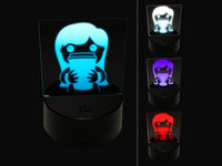 Latte Girl Coffee 3D Illusion LED Night Light Sign Nightstand Desk Lamp