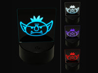 Goblin Male Character Face 3D Illusion LED Night Light Sign Nightstand Desk Lamp