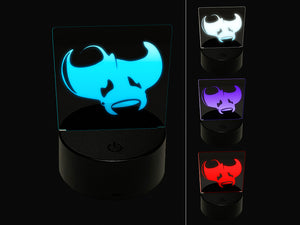 Manta Ray 3D Illusion LED Night Light Sign Nightstand Desk Lamp