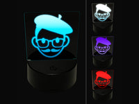 Artist Icon 3D Illusion LED Night Light Sign Nightstand Desk Lamp