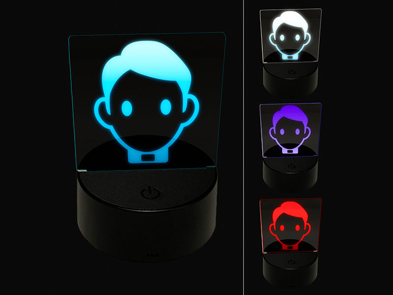 Occupation Father Priest Minister Icon 3D Illusion LED Night Light Sign Nightstand Desk Lamp