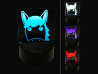 Peeking Horse 3D Illusion LED Night Light Sign Nightstand Desk Lamp