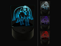 Angel Horse Loss of Pet 3D Illusion LED Night Light Sign Nightstand Desk Lamp