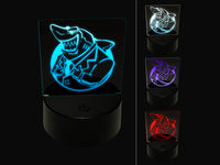 Lawyer Loan Shark in a Business Suit 3D Illusion LED Night Light Sign Nightstand Desk Lamp