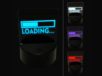 Loading Funny Slow Lazy 3D Illusion LED Night Light Sign Nightstand Desk Lamp