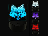 Raccoon Wearing a Flower Crown 3D Illusion LED Night Light Sign Nightstand Desk Lamp