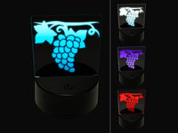 Grapes on the Vine 3D Illusion LED Night Light Sign Nightstand Desk Lamp