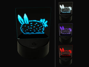 Sea Bunny Nudibranch 3D Illusion LED Night Light Sign Nightstand Desk Lamp