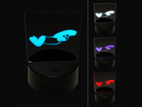 Swimming Swimmer Butterfly Stroke 3D Illusion LED Night Light Sign Nightstand Desk Lamp