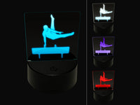 Pommel Horse Artistic Gymnastics 3D Illusion LED Night Light Sign Nightstand Desk Lamp