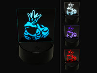 Frog Prince with Crown 3D Illusion LED Night Light Sign Nightstand Desk Lamp