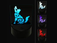 Southwestern Style Tribal Coyote Wolf Dog 3D Illusion LED Night Light Sign Nightstand Desk Lamp