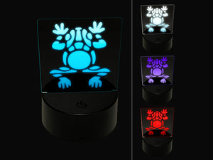 Southwestern Style Tribal Frog Toad 3D Illusion LED Night Light Sign Nightstand Desk Lamp