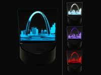 St Louis Gateway Arch Missouri Landmark 3D Illusion LED Night Light Sign Nightstand Desk Lamp