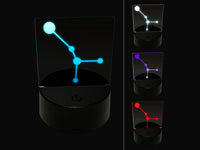 Cancer Zodiac Star Constellations 3D Illusion LED Night Light Sign Nightstand Desk Lamp