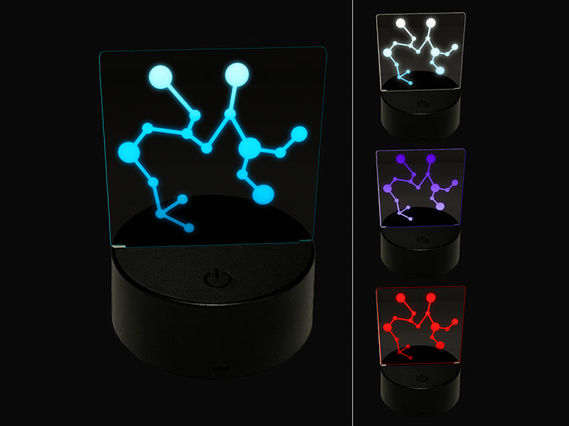 Sagittarius Zodiac Star Constellations 3D Illusion LED Night Light Sign Nightstand Desk Lamp