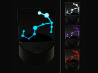 Scorpio Zodiac Star Constellations 3D Illusion LED Night Light Sign Nightstand Desk Lamp