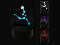 Taurus Zodiac Star Constellations 3D Illusion LED Night Light Sign Nightstand Desk Lamp