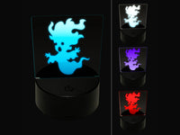 Haunted Halloween Ghost Banshee Monster 3D Illusion LED Night Light Sign Nightstand Desk Lamp