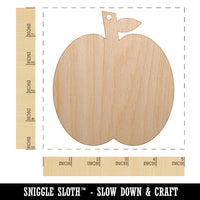 Apple Fruit Unfinished Craft Wood Holiday Christmas Tree DIY Pre-Drilled Ornament