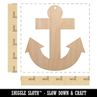 Boat Anchor Nautical Unfinished Craft Wood Holiday Christmas Tree DIY Pre-Drilled Ornament