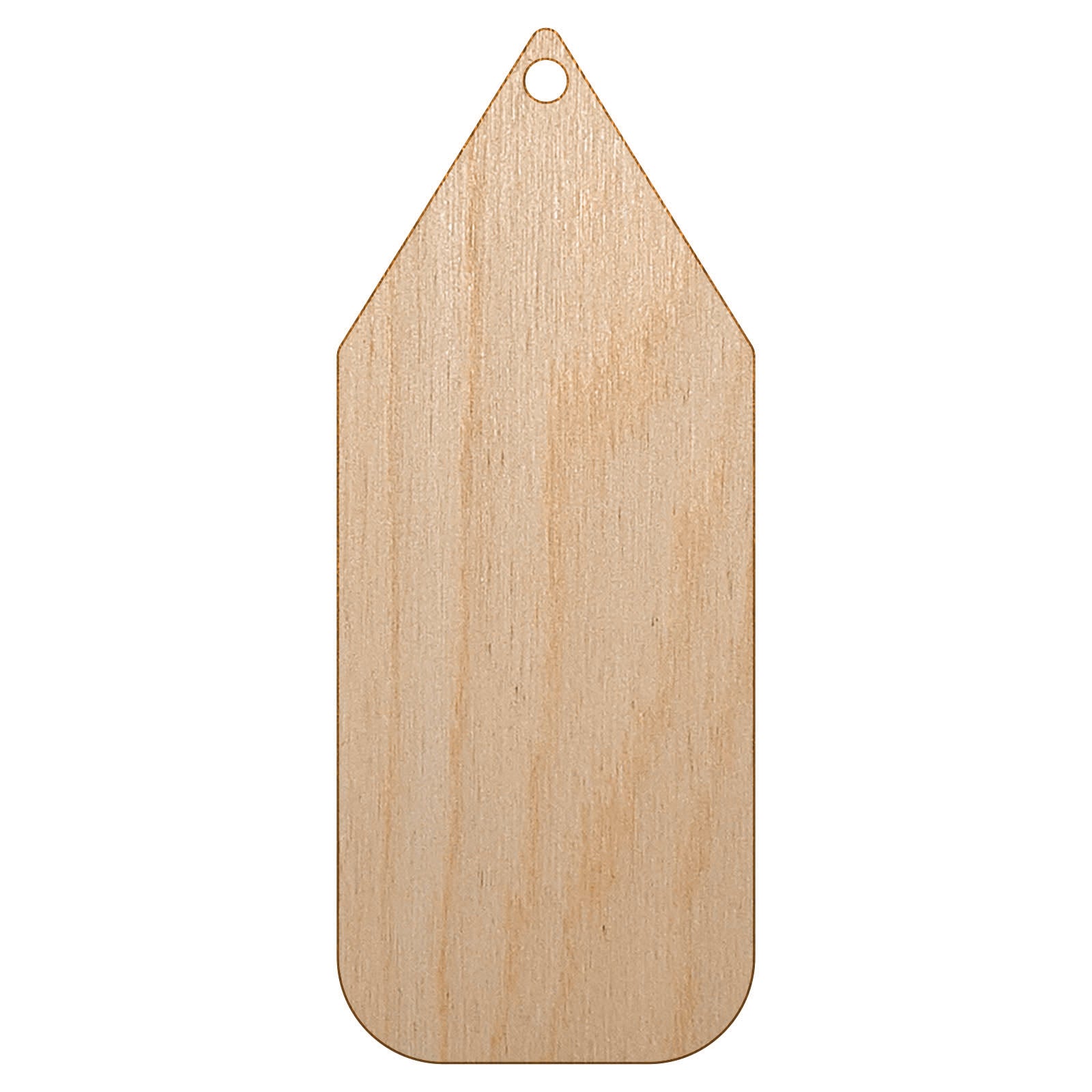 Pencil Solid School Unfinished Craft Wood Holiday Christmas Tree DIY Pre-Drilled Ornament