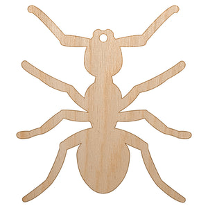 Ant Bug Unfinished Craft Wood Holiday Christmas Tree DIY Pre-Drilled Ornament