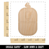 Computer Mouse Unfinished Craft Wood Holiday Christmas Tree DIY Pre-Drilled Ornament