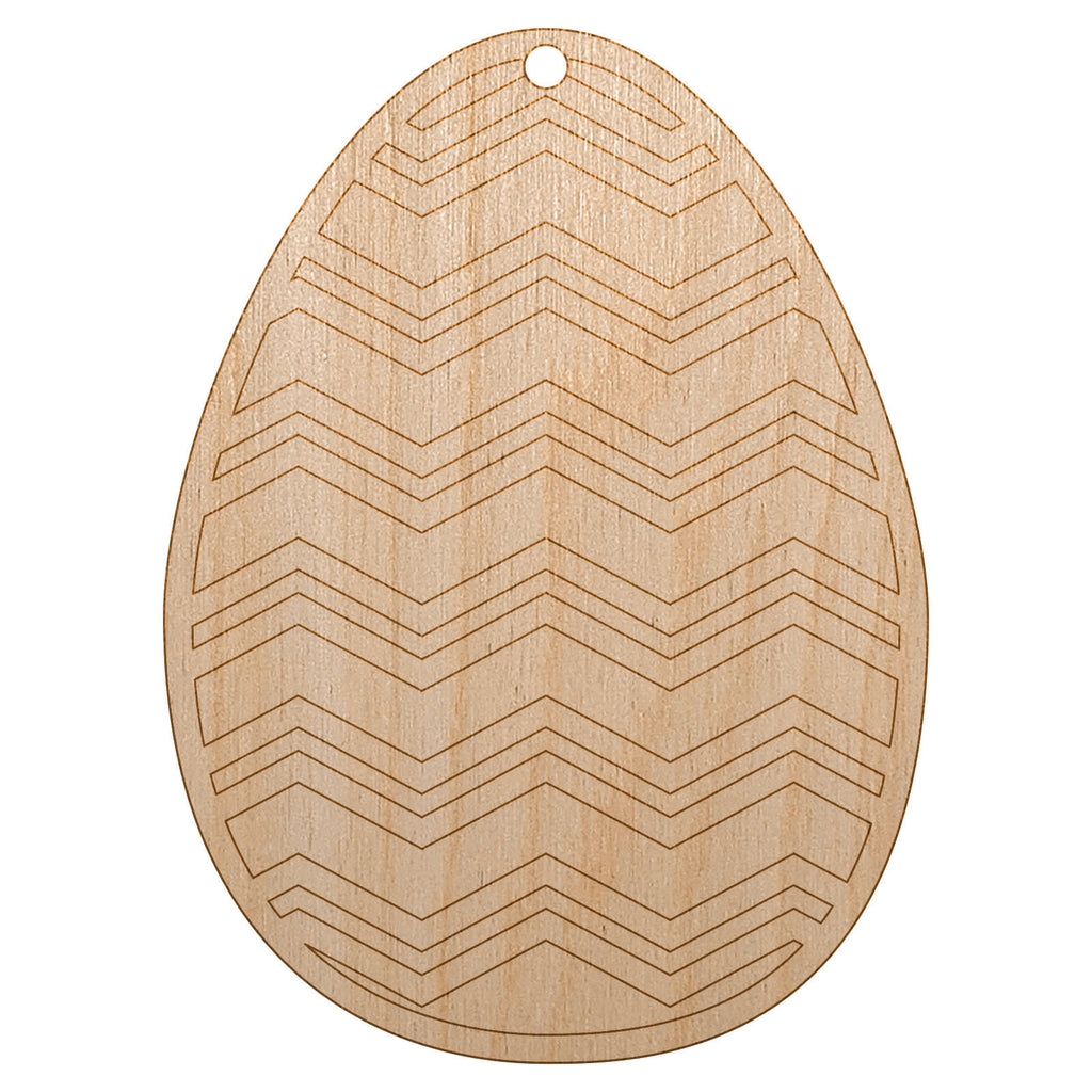 Easter Egg Unfinished Craft Wood Holiday Christmas Tree DIY Pre-Drilled Ornament