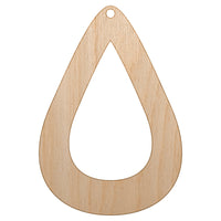 Hydrate Tracker Water Drop Outline Unfinished Craft Wood Holiday Christmas Tree DIY Pre-Drilled Ornament
