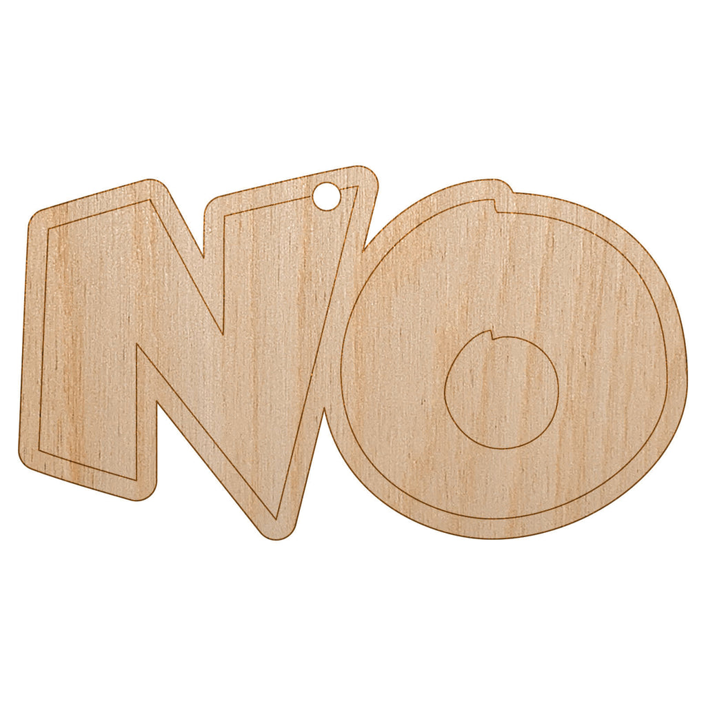 No Text Unfinished Craft Wood Holiday Christmas Tree DIY Pre-Drilled Ornament