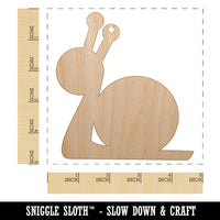 Snail Slow Solid Unfinished Craft Wood Holiday Christmas Tree DIY Pre-Drilled Ornament