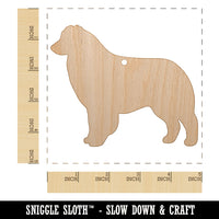 Australian Shepherd Dog Aussie Solid Unfinished Craft Wood Holiday Christmas Tree DIY Pre-Drilled Ornament