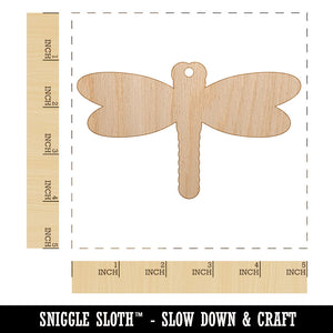 Dragonfly Solid Unfinished Craft Wood Holiday Christmas Tree DIY Pre-Drilled Ornament