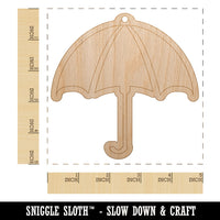 Rainy Day Umbrella Unfinished Craft Wood Holiday Christmas Tree DIY Pre-Drilled Ornament