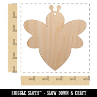 Cute Bumble Bee Solid Unfinished Craft Wood Holiday Christmas Tree DIY Pre-Drilled Ornament