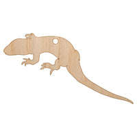 Lizard Solid Unfinished Craft Wood Holiday Christmas Tree DIY Pre-Drilled Ornament