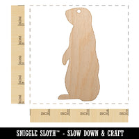 Gopher Solid Unfinished Craft Wood Holiday Christmas Tree DIY Pre-Drilled Ornament