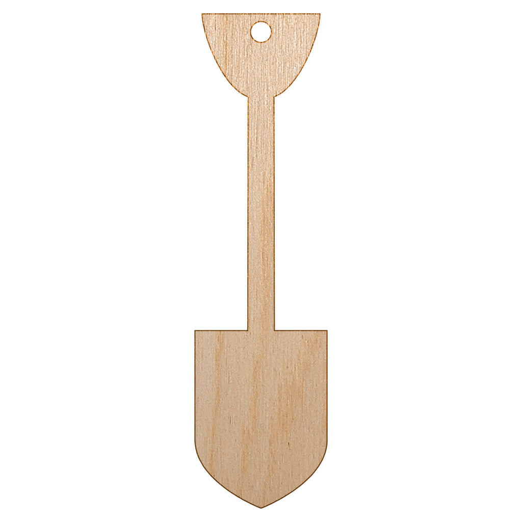 Shovel Silhouette Tools Unfinished Craft Wood Holiday Christmas Tree DIY Pre-Drilled Ornament