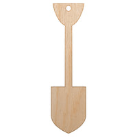 Shovel Silhouette Tools Unfinished Craft Wood Holiday Christmas Tree DIY Pre-Drilled Ornament