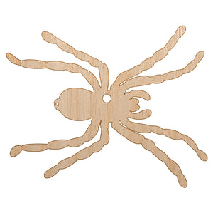 Spider Solid Unfinished Craft Wood Holiday Christmas Tree DIY Pre-Drilled Ornament