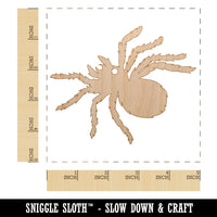 Tarantula Spider Solid Unfinished Craft Wood Holiday Christmas Tree DIY Pre-Drilled Ornament