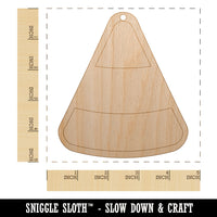 Candy Corn Halloween Unfinished Craft Wood Holiday Christmas Tree DIY Pre-Drilled Ornament