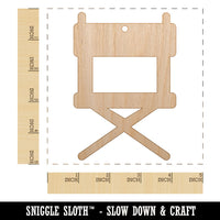 Director Movie Chair Unfinished Craft Wood Holiday Christmas Tree DIY Pre-Drilled Ornament