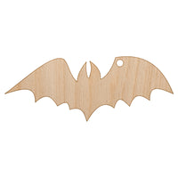 Bat Halloween Unfinished Craft Wood Holiday Christmas Tree DIY Pre-Drilled Ornament