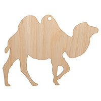 Camel Solid Unfinished Craft Wood Holiday Christmas Tree DIY Pre-Drilled Ornament