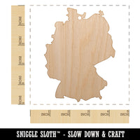Germany Country Solid Unfinished Craft Wood Holiday Christmas Tree DIY Pre-Drilled Ornament