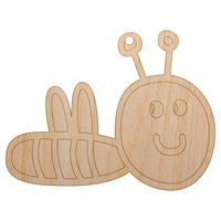 Sweet Bee Doodle Unfinished Craft Wood Holiday Christmas Tree DIY Pre-Drilled Ornament